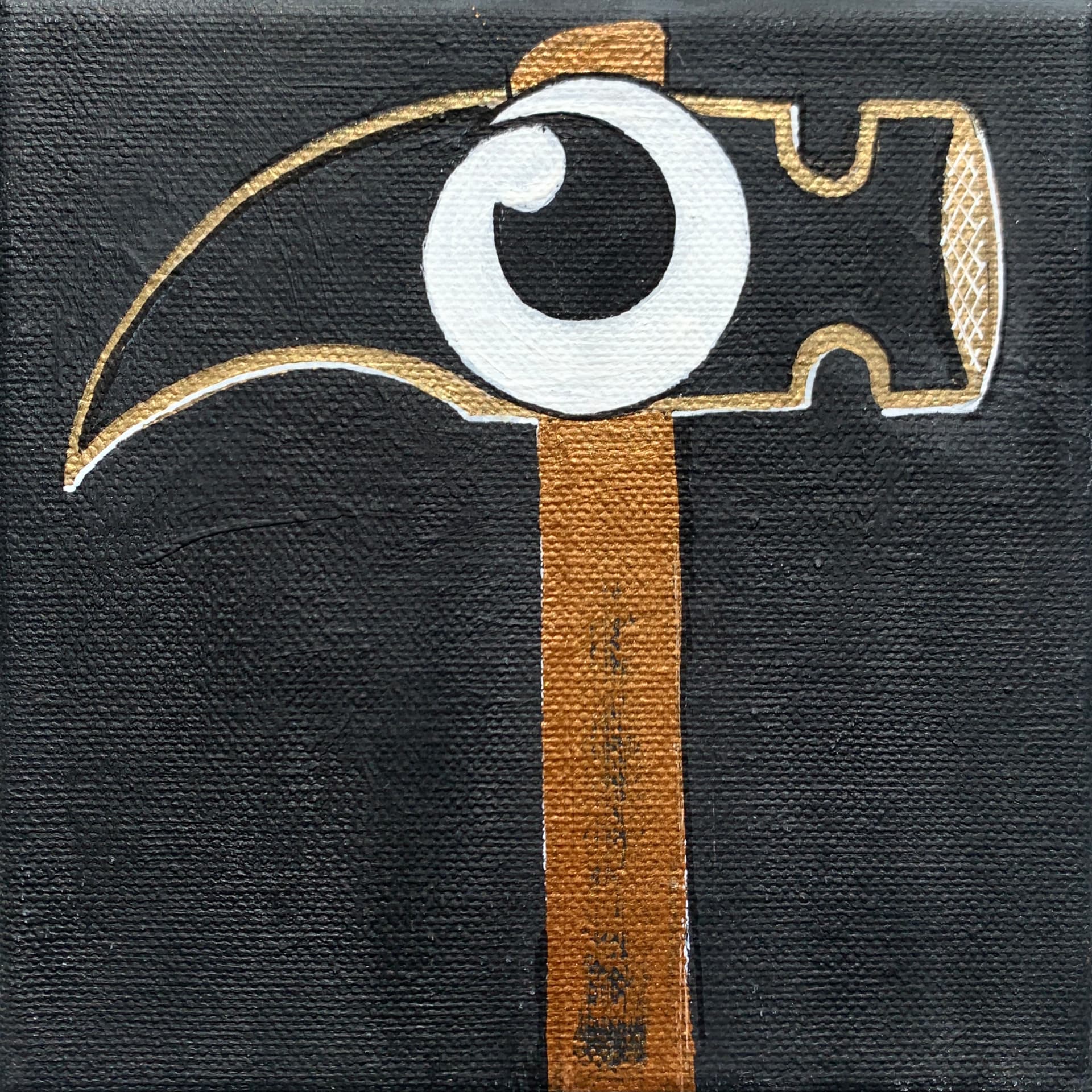 Hades — Lord of the underworld, keeper of the dead, Acrylic on canvas