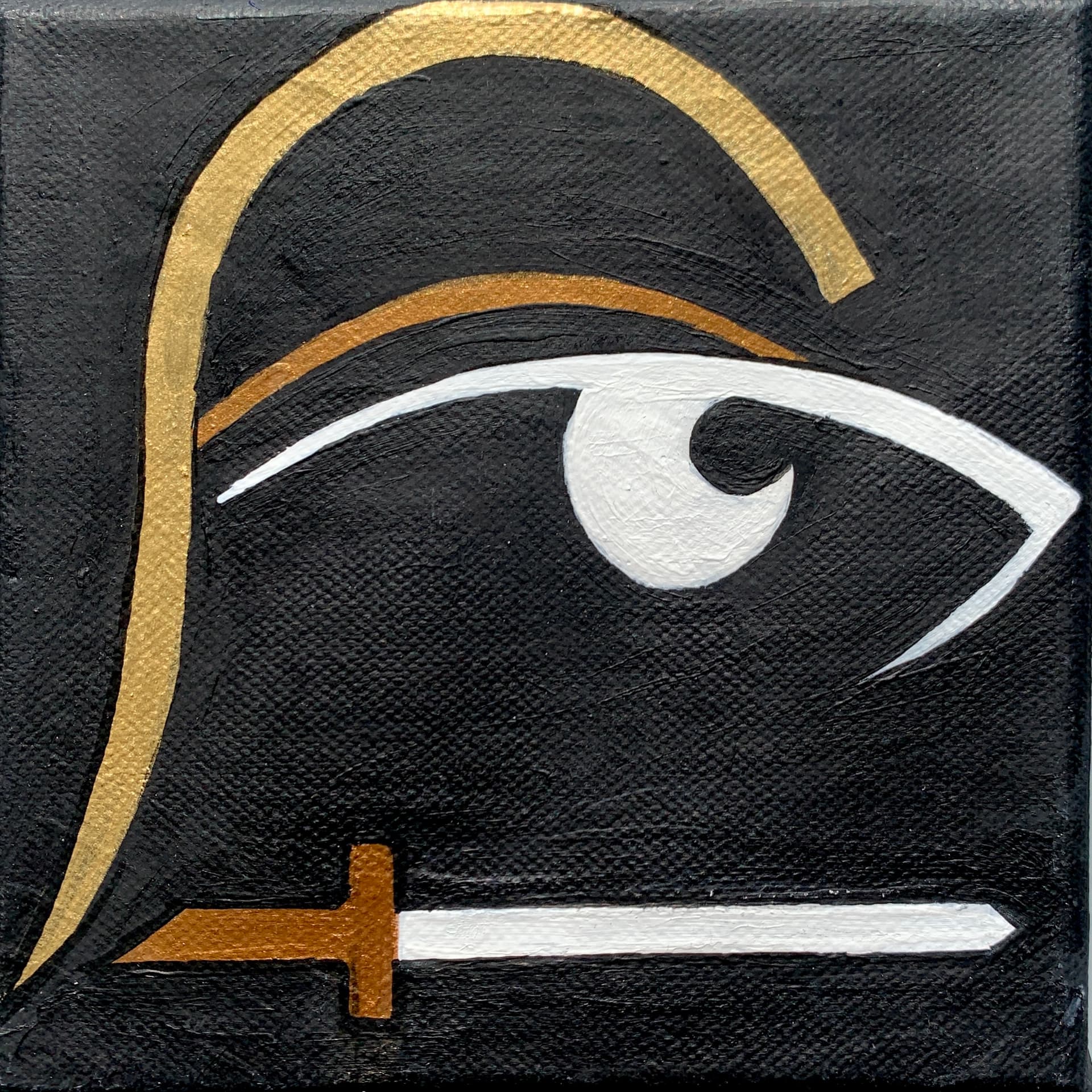 Ares — God of war, the violence of battle itself, Acrylic on canvas