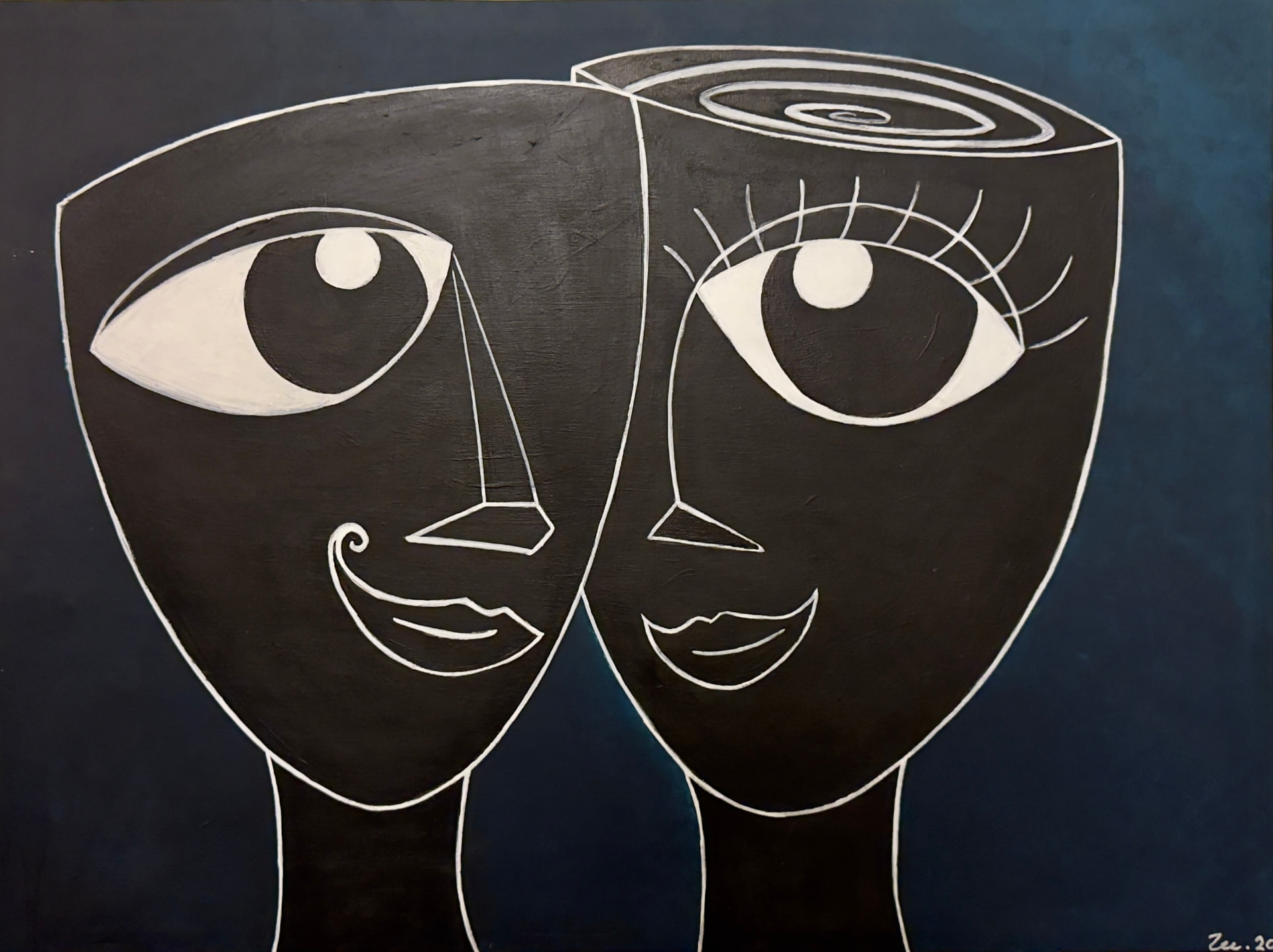 Duality, Acrylic on canvas, 2020